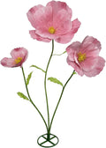 3Pcs Giant Flowers for Decoration, Large Artificial Flower Indoor Outdoor Decor Waterproof Paper Flowers for Wedding Reception Birthday Graduation Party Backdrop Decor Shop Window Display (Pink)