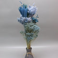Dried Flower Bouquet & Floral Mix Premium Hand-Packed Natural Dried Plants for Home Decor, Bouquets, and Arrangements – Made in Italy (Blue)