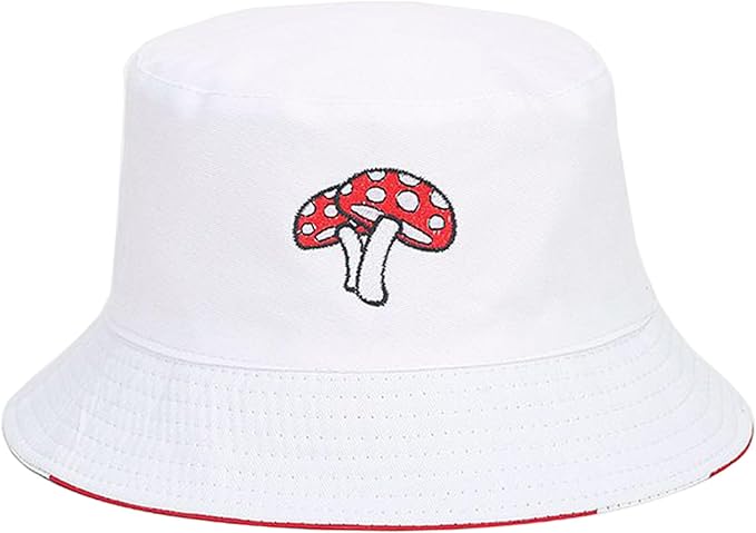 Mashiaoyi Unisex Print Double-Side-Wear Reversible Bucket Hat