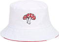 Mashiaoyi Unisex Print Double-Side-Wear Reversible Bucket Hat