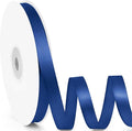 3/8" x 50 Yards Satin Ribbon - Navy Blue Silk Ribbon with Spool - Ideal for Gift Wrapping, Floral Bouquets, Crafts, Wedding Party Decorations, Christmas and Sewing Projects