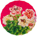 Parasol Chinese Style Classical Oil Paper Umbrella Rainproof Umbrella, Parasol Pendent Floral Mulitcolor Paper and Bamboo Painted Paper Parasol