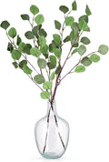 Clear Glass Vase Tall Farmhouse Vase for Branches Glass Vases for Centerpieces in Home Decoration (S)
