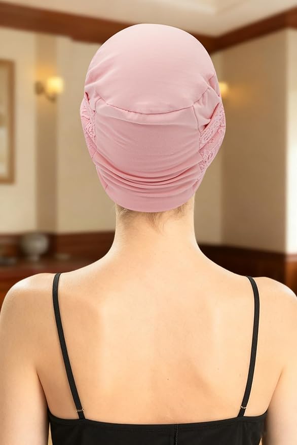 XYIYI Knot Chemo Headwear for Womens Cancer Patients, Stretchy Chemotherapy Headwraps Beanie Hats