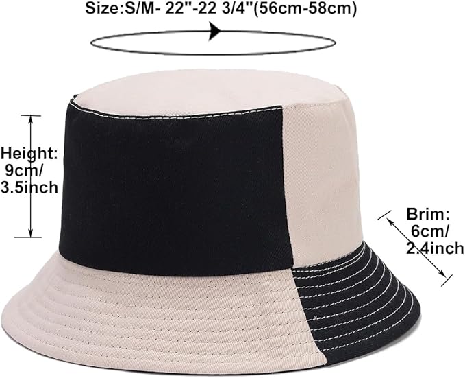 Quanhaigou Bucket Hat for Men Women,Packable Reversible Printed Sun Hats,Fisherman Outdoor Summer Travel Hiking Beach Caps