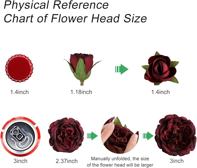 Artificial Peonies Silk Flowers, Burgundy Faux Peony Bouquet 4 Bundles Florals Arrangements for Farmhouse Home Boho Wedding Table Centerpiece, Fake Plastic Flowers Bulk for Vase Decoration (Burgundy)