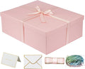 YINUOYOUJIA Large Gift Box 16.5x13x5.5 inches,Pink Gift Box for Presents,Birthday,Valentine's Day,Mother's Day,Christmas,Anniversary.