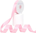 Pink Satin Ribbon, Double Faced 7/8 Inch X 25 Yards, Premium Satin Ribbon for Gift Wrapping, Crafts, Hair Bow Making, Sewing, Flower Bouquet, Wedding Party Decor