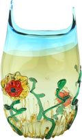 Glass Of Venice Murano Glass Abstract Flower Vase