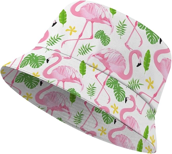 Wildflowers Floral Bucket Hat for Men Women, Summer Vacation Outdoor Travel Reversible Double Side Beach Caps Fisherman Hat