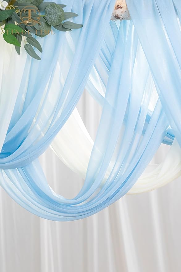 TINGE TIME Artificial Arch Flowers Kit Pack of 5, Wedding Decorations for Reception with Hanging Flowers, Wedding Arch Silk Floral Arrangements Ceremony Backdrop French Country Outdoor Party Decor