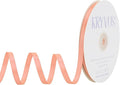 Peach Satin Ribbon, Double Faced 1/4 Inch X 50 Yards Peach Ribbon, Premium Satin Ribbon for Gift Wrapping, Crafts, Hair Bow Making, Sewing, Flower Bouquet, Wedding Party Decor