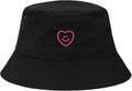 Fashion Embroidered Bucket Hat Cotton Summer Beach Sun Hat for Women Men Teen