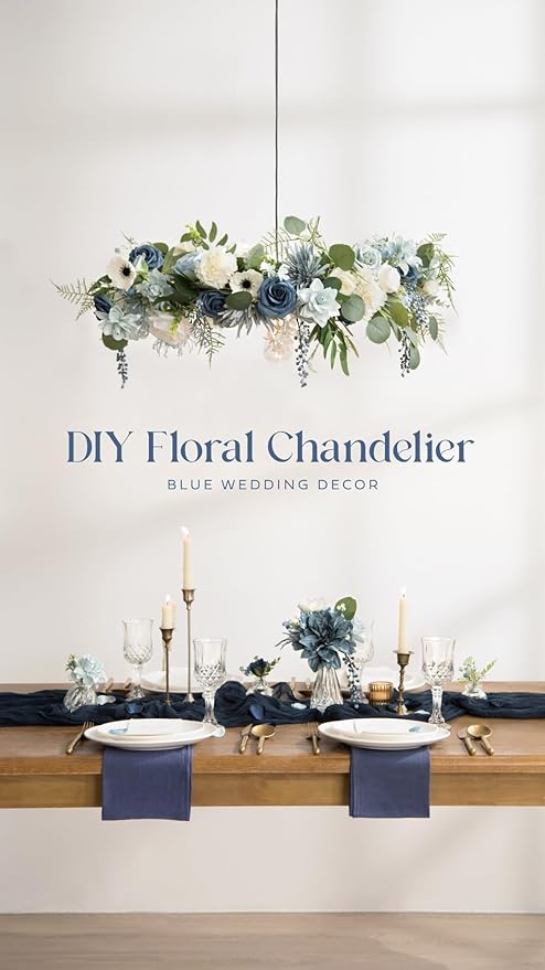 Ling's moment Artificial Flowers 25Pcs Dusty Blue & Navy Roses Decor w/Stems,3" Real Touch DIY Foam Floral for Wedding Bouquet/Centerpieces, Outdoors Party Backdrop, Room/Table, and Garden/Pot Decor