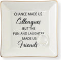 HOME SMILE Ceramic Ring Dish Jewelry Tray for Mom Sister Friends