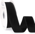 Ribbli Black Velvet Wired Ribbon 1.5 Inch Velvet with Satin Christmas Ribbon for Gift Wrapping Christmas Tree Decoration Crafts Wreaths Supplies-Continuous 10 Yards