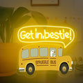 Struggle Bus Neon sign, Funny neon sign USB Powered Dimmable LED Sign for Wall Decor, Gothic Wall Decor Funny Sign Led Signs, Bus Sign for Children's Bedroom Wall, Halloween Home Decor