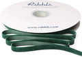 Ribbli Forest Green Velvet Ribbon 3/8 Inches Continuous 25 Yard Spool Forest Green Christmas Ribbon for Gift Wrapping Crafts Home Decor
