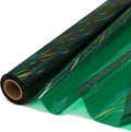 CMFYHM Iridescent Green Cellophane Wrap Roll I 34 In Wide X 100 Ft Long I Colorful Cello Perfect For Baskets,Gifts, Treats,Birthday Holiday Wedding Floral, Party Arts Crafts Decoration (Green)