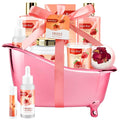 Spa Kit for Women, Bath & Body Gift Set, Luxury Home Spa Bath Gift Basket, Strawberry Scented Bath Set Christmas Gifts for Women, Pamper Gifts for Girls & Teens, Birthday Gift, Bath Self Care Gift