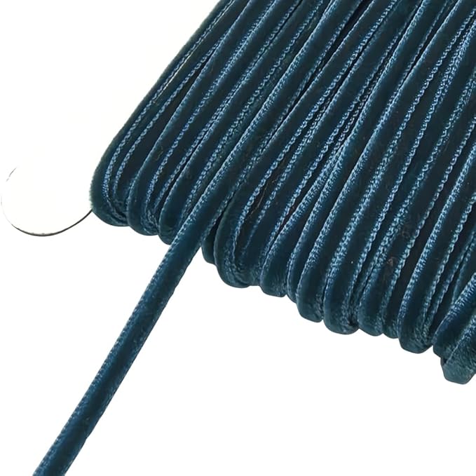 Chenkou Craft Turquoise 25 Yards 1/8" 3mm Velvet Ribbon Lots Bulk (Turquoise, 1/8"(3mm))