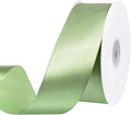 Sage Green Ribbon 1 1/2 Inch 60 Yards Light Green Satin Ribbon Gift Ribbons for Wedding Bridal Shower DIY Crafts Flower Bouquet Birthday Gifts Baskets Decorations