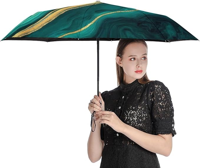 3 Fold Car Umbrella Folding Portable Automatic Umbrella Sunny Rain Sunscreen