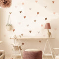 Boho Wall Decal for Girls Bedroom 36 PCS, Boho Heart Wall Stickers Peel and Stick for Nursery Kids Room Décor, Removable Wall Decals Vinyl Murals DIY Cute Decorations (6 Sheets)