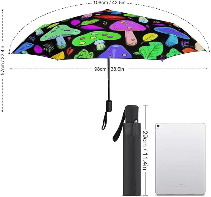 3 Fold Car Umbrella Folding Portable Automatic Umbrella Sunny Rain Sunscreen