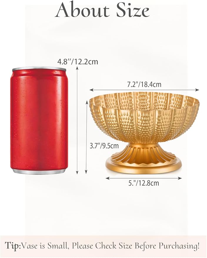 Gold Vase Centerpieces for Table: Gold Flower Vase for Wedding Centerpieces 10 Packs Mini Sized Flower Stand Arrangement Bulk for Party Event Engagement Celebration
