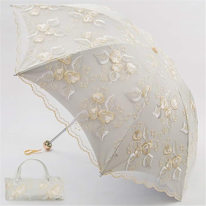 Honeystore Flower Lace Parasols for Wedding Party Lace Bridal Umbrella