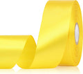 Yellow Ribbon 1-1/2 Inch 30 Yards Single Face Yellow Satin Ribbon for Floral Arrangement, Fabric Ribbon for Gift Wrapping Crafts Hair Accessories Sewing Easter Christmas