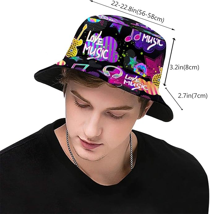 Bucket Hat Sun Beach Packable Fisherman Cap for Women Men Summer Outdoor Hiking