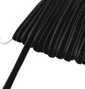 Chenkou Craft Black 25 Yards 1/4" Velvet Ribbon Bulk (Black, 1/4"(6mm))