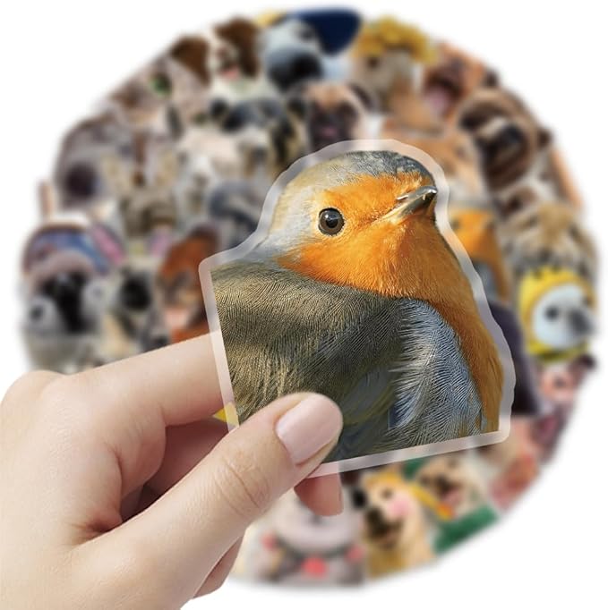 Realistic Animals Stickers for Teens Boy Girls|50 Pcs|Waterproof PET Stickers for Laptop Computer Phone Tablet Scrapbook Flasks Water Bottle Bike Notebook Cup,Trendy Decals Pack for Gift(Animals)