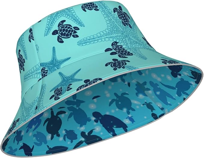 Hat Reversible Fisherman Hats Double Sided Wearing for Women Men Boys Girls