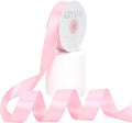 Pink Satin Ribbon, Double Faced 1 Inch X 25 Yards Pink Ribbon, Premium Satin Ribbons for Gift Wrapping, Crafts, Hair Bow Making, Sewing, Flower Bouquet, Wedding Party Decor