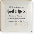 HOME SMILE Ceramic Ring Dish Jewelry Tray for Mom Sister Friends