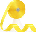 60 Yards Yellow Satin Ribbon 7/8 Inch, Solid Polyester Fabric Ribbon for Gift Wrapping, Crafts, Flower Bouquet, Wedding, Baby Shower, Festival, Christmas, Halloween