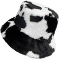 Winter Soft Faux Fur Plush Bucket Hat, Lovely Fisherman Cap, Fashion Outdoor Thick Warm Sun Cap for Women