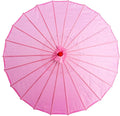 THY COLLECTIBLES 33" Japanese Chinese Umbrella Parasol for Wedding Parties, Photography, Costumes, Cosplay, Decoration and Other Events - Solid Color (Pink)