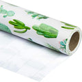 WRAPAHOLIC Jumbo Cactus Wrapping Paper Roll - 30 Inch x 33 Feet - Greeny Wrapping Paper for Kids Girls Women Birthday, Wedding, Baby Shower, Bridal Shower