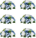 Flower Centerpieces for Wedding Tables: Wedding Table Decorations Dusty Blue & White Flower Balls Centerpieces for Engagement Cerebration Party Center Pieces 6 Packs