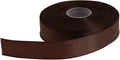 Solid Grosgrain Ribbon 25 Yard Each Roll 100% Polyester Woven Edge (3/4", Coffee)