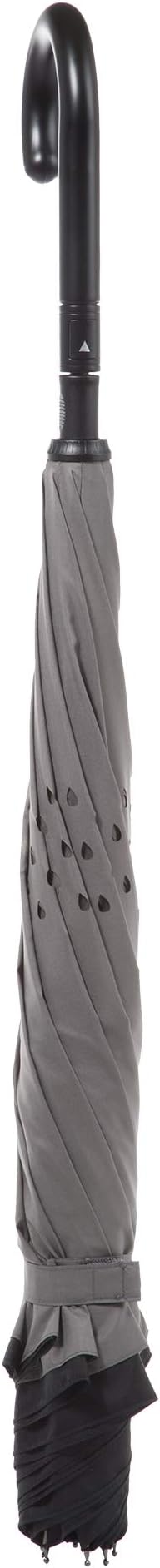 Totes Auto Reverse Close Windproof Stick Inbrella with Water Repellent Protection
