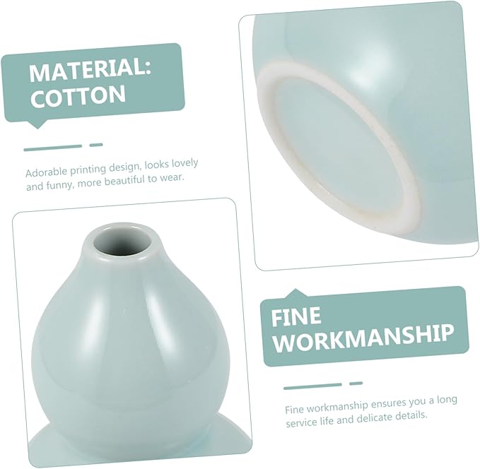 Cabilock Flower Container Desktop Decor Decorative Vase for Home Office Restaurant Ceramic Vase Unique Shape
