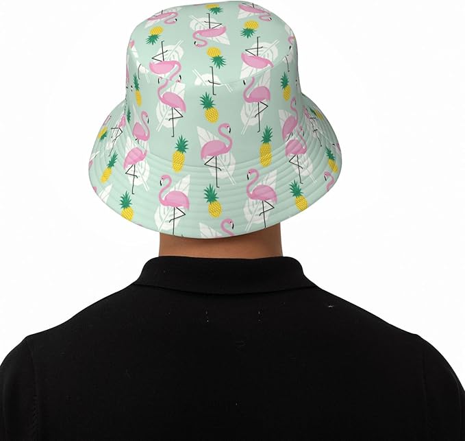 Small Daisy Green Chrysanthemum Flower Bucket Hats Fashion Sun Cap Packable Outdoor Fisherman Hat for Women and Men
