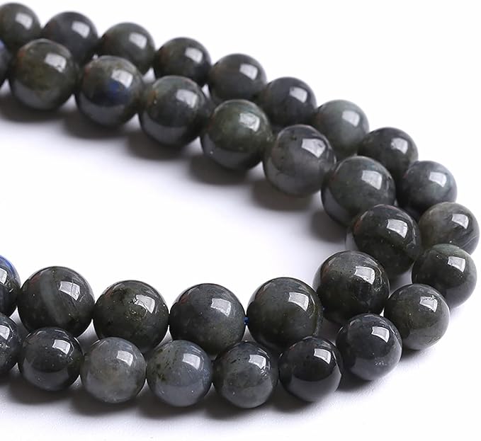 4MM 88PCS Natural Stone Black Labradorite Beads Crystal Loose Beads for Jewelry Making DIY Bracelet