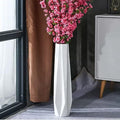 Ceramic Large Floor Vase, GDSZJLJ White 28" Tall Flower Vase Decorative Vases for Living Room Modern Home Decor Office Bedroom Kitchen Wedding House Décor, Gift for Wedding Housewarming