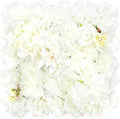 Flower Wall Backdrop, 12PCS 10.6"-15.7" Artificial Flower Wall Panel with Various Styles, 3D Floral Wall Decor for Wedding Photo Background Festive Party Home Decoration (L006, 15 * 15in)